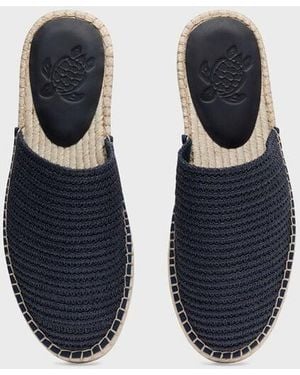 Vilebrequin Raffia-Effect Slides Solid - Blue