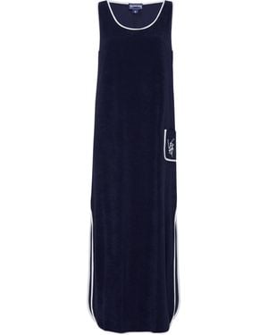 Vilebrequin Long Terry Tank Dress Vbq Line - Blue