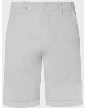 Vilebrequin Satin Bermuda Shorts Solid - Bermuda - Ponche - White - Size 32