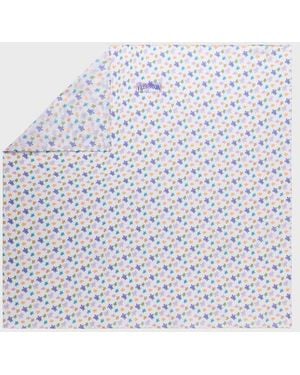 Vilebrequin Cotton Voile Scarf Micro Ronde Des Tortues - White