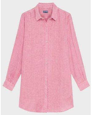 Vilebrequin Linen Dress Solid - Dress - Fragance - Pink - Size Xs