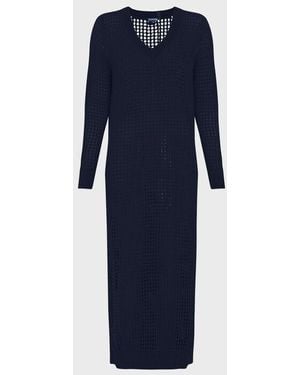 Vilebrequin Crochet T-Shirt Dress Solid - Blue