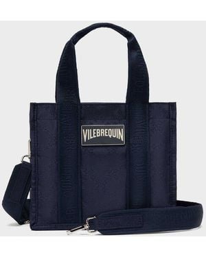 Vilebrequin Mini Travel Bag Turtle Monogram Bag - Blue