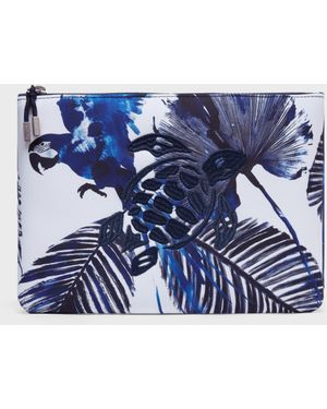 Vilebrequin Papagaio Neopren-beutel - Tasche - Pool - Weiss - Größe OSFA - Blau