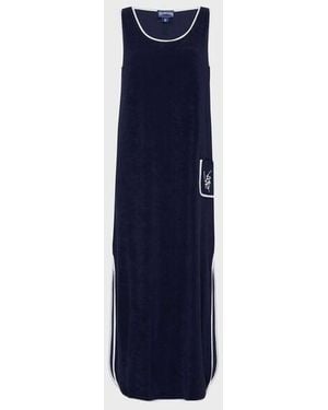 Vilebrequin Long Terry Tank Dress Vbq Line - Blue