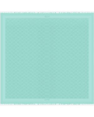 Vilebrequin Wool And Silk Scarf Turtle Monogram - Scarves - Sublime - Blue - Size Osfa - Green