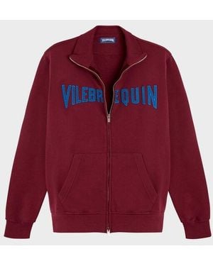 Vilebrequin Full Zip Sweatshirt Embroidered Velvet Logo