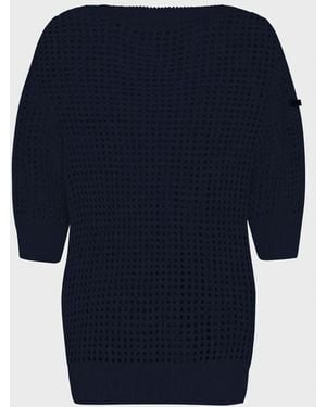 Vilebrequin Sweat En Crochet Femme Uni - Bleu
