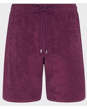 Vilebrequin Terry Bermuda Shorts Solid - Purple