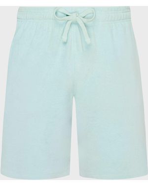 Vilebrequin Terry Bermuda Shorts Solid - Blue