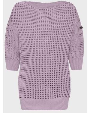 Vilebrequin Sweat En Crochet Femme Uni - Violet