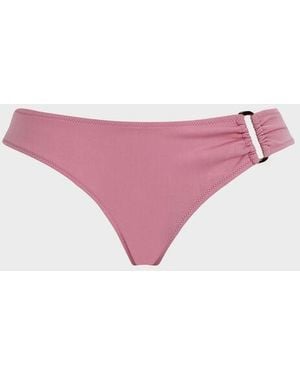 Vilebrequin Mid Rise Bikini Bottom Solid - Pink