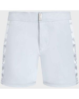Vilebrequin Flat Belt Swim Shorts Tailoring - White
