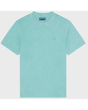Vilebrequin Mineral Dye Cotton T-Shirt - Blue