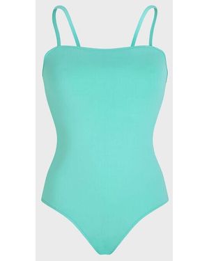 Vilebrequin Square Front Neckline One-Piece Swimsuit Solid - Blue