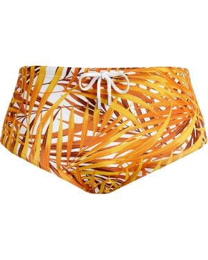 Vilebrequin Palm Leaves Badehose Für Herren - Orange