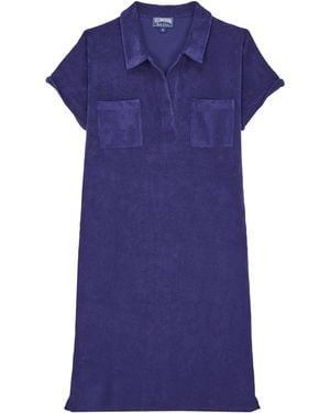 Vilebrequin Terry Polo Dress Solid - Blue