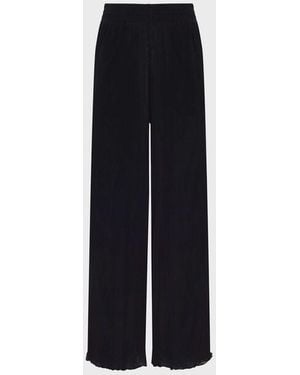 Vilebrequin Tulle Wide-Leg Trousers Solid - Blue