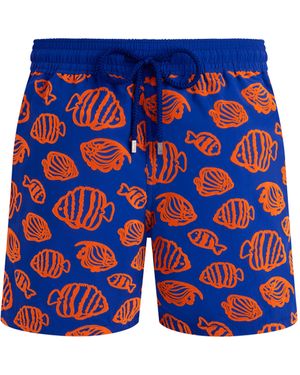 Vilebrequin Fishy Vibes Badeshorts Für Herren - Blau