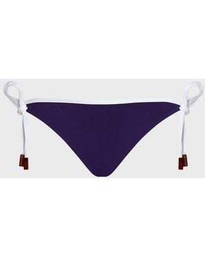 Vilebrequin Side Tie Bikini Bottom Solid - Purple