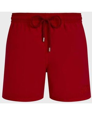 Vilebrequin Swim Shorts Water-Reactive Ronde Des Tortues - Red