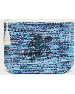 Vilebrequin Canvas-strandbeutel - Strandtasche - Pamboo - Multi - Größe OSFA - Blau