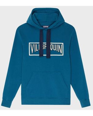 Vilebrequin Cotton Hoodie Sweatshirt Solid - Jumper - Martino - Blue - Size S