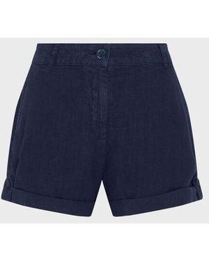 Vilebrequin Linen Bermuda Shorts Solid - Bermuda - Lee - Blue - Size Xs