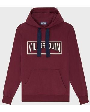 Vilebrequin Cotton Hoodie Sweatshirt Solid - Red