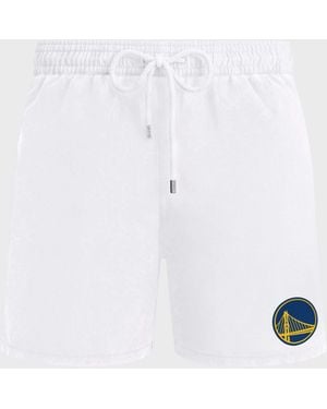 Vilebrequin Swim Trunks - X San Francisco Golden State Warriors - Swimwear - Motu - White - Size Xxxl