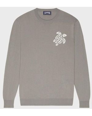Vilebrequin Cotton Jumper Turtle - Grey