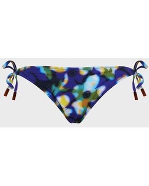 Vilebrequin Bas De Maillot De Bain À Nouer Femme Frangipanier Trouble - Bleu