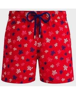 Vilebrequin Swim Shorts Embroidered Ronde Des Tortues
