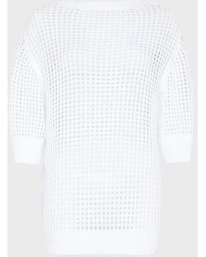 Vilebrequin Sweat En Crochet Femme Uni - Blanc