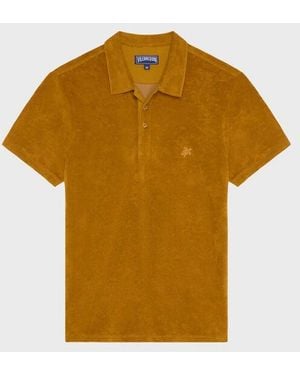 Vilebrequin Terry Polo Shirt Solid - Yellow