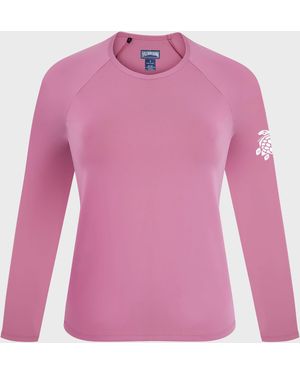 Vilebrequin Long Sleeves Rashguard Top Solid - Rashguard - Fly-out - Pink - Size S