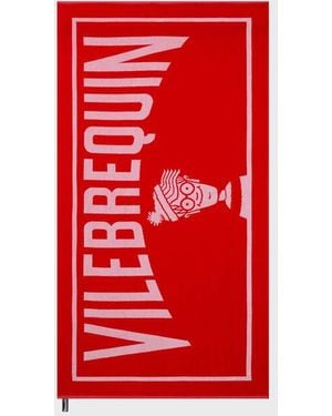 Vilebrequin Cotton Jacquard Beach Towel - Red