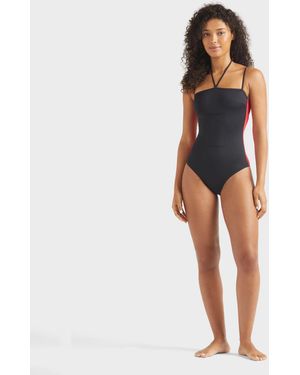 Vilebrequin Bicolore One-piece Swimsuit To Tie - Blue