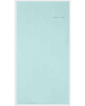 Vilebrequin Organic Cotton Beach Towel With Flap Pocket - Green