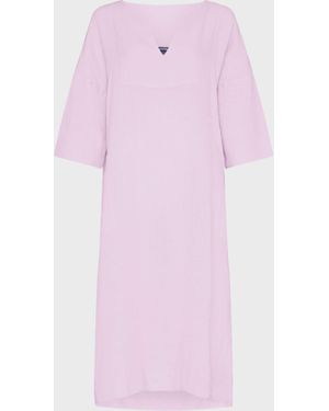 Vilebrequin Linen Kaftan Solid - Kaftan - Logan - Purple - Size S/m - Pink