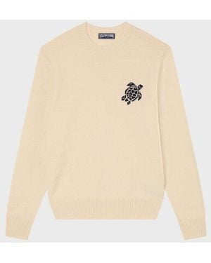 Vilebrequin Wool And Cashmere Pullover Turtle - Natural