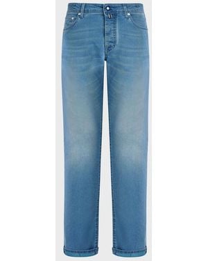 Vilebrequin 5-Pockets Denim Trousers Tropical Turtles - Blue