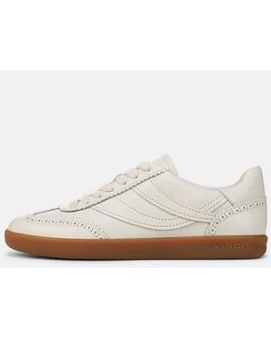 Vince Oasis Brogue Leather Sneaker - White