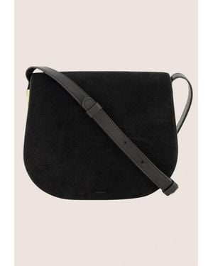 Vince Eris Suede Crsbody Wallet - Black