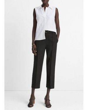Vince Utility Tab-Detail Pull-On Pant - Black