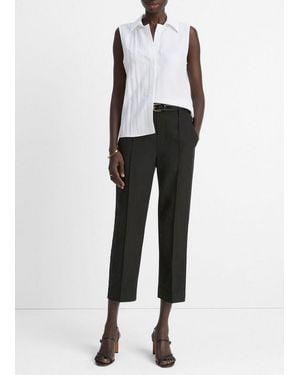Vince Utility Tab-Detail Pull-On Pant - Black