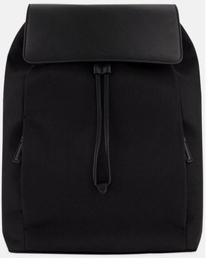 Vince Drayton Nylon Flap Backpack - Black