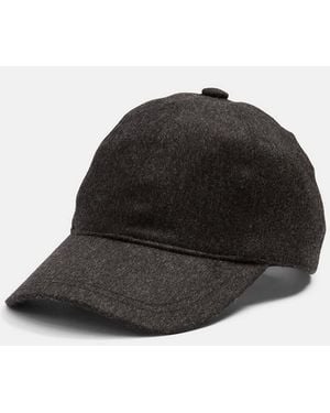 Vince Cashmere Baseball Cap - Black