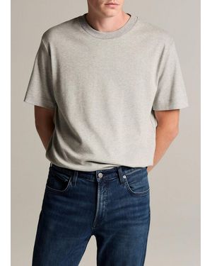 Vince Peached Cotton Jersey T-Shirt - Grey