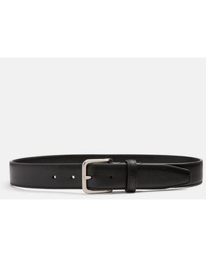 Vince Classic Leather Belt - White